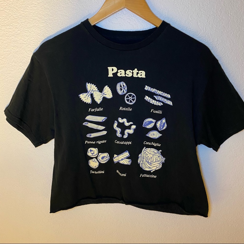 mighty fine short sleeve pasta t-shirt